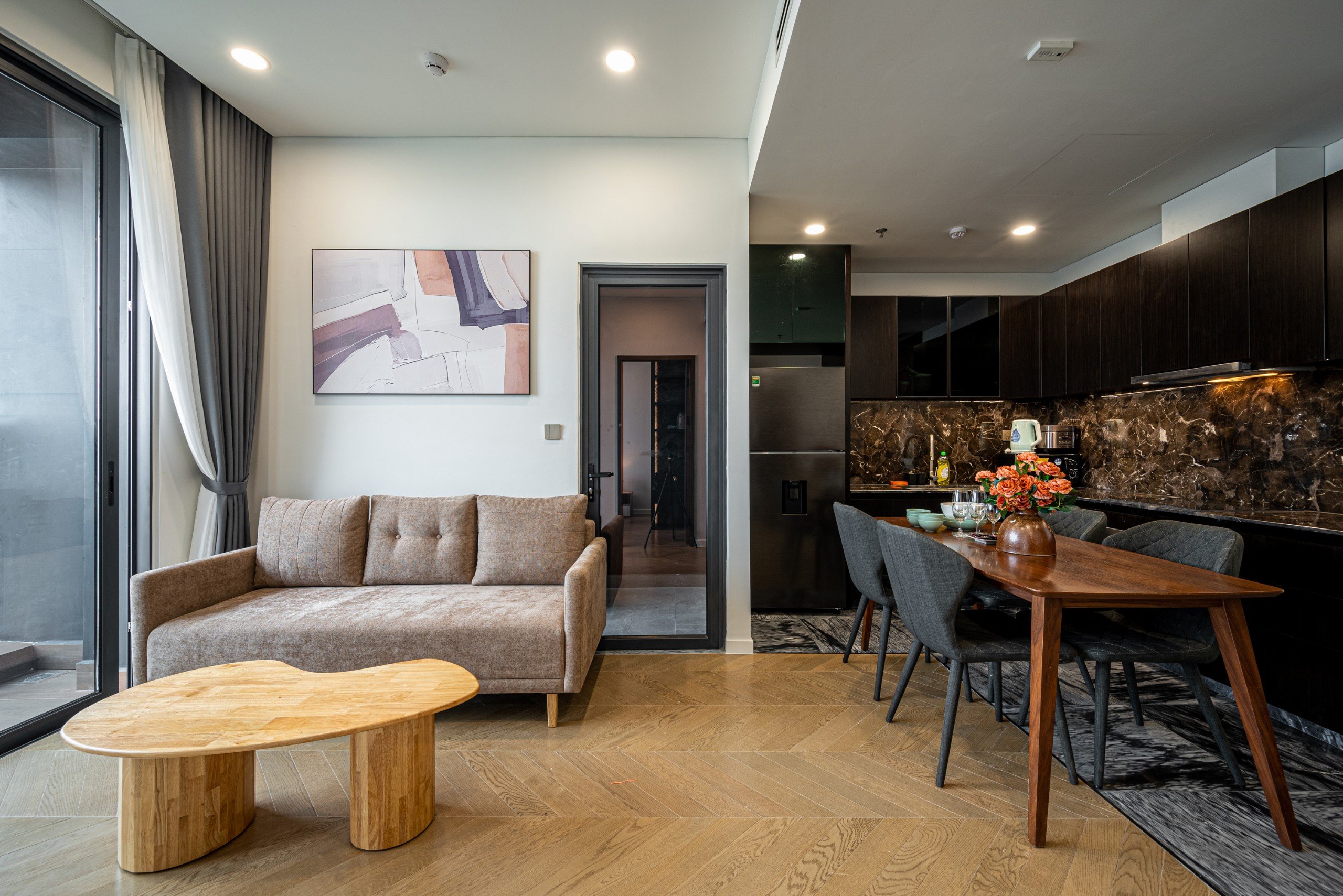 The LUMIÈRE Riverside - Căn hộ Deluxe, 2 phòng ngủ, ban công, quang cảnh thành phố